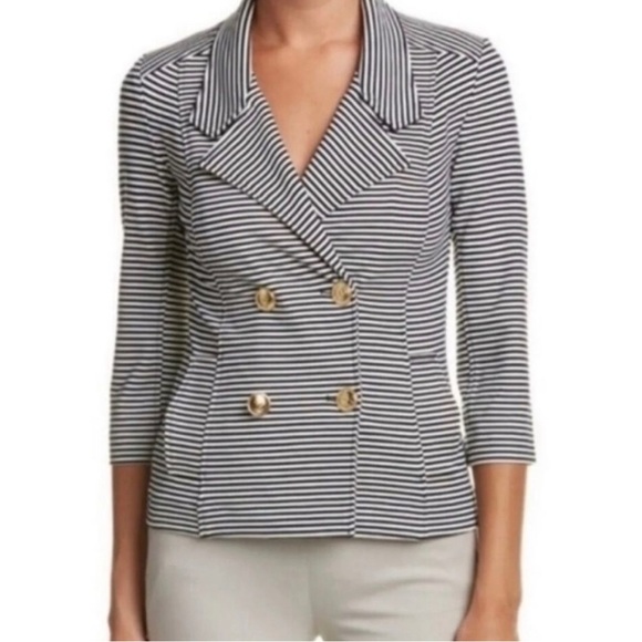 CABI nautical striped blazer size 12 - Picture 1 of 7